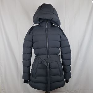 Women burberry hoodied bubble coat size small